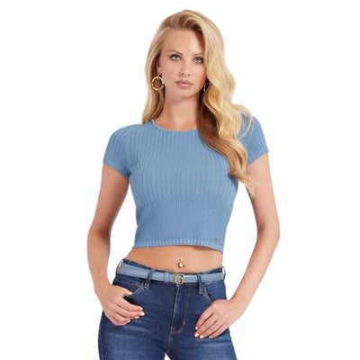 Guess Short Sleeve Top Blue